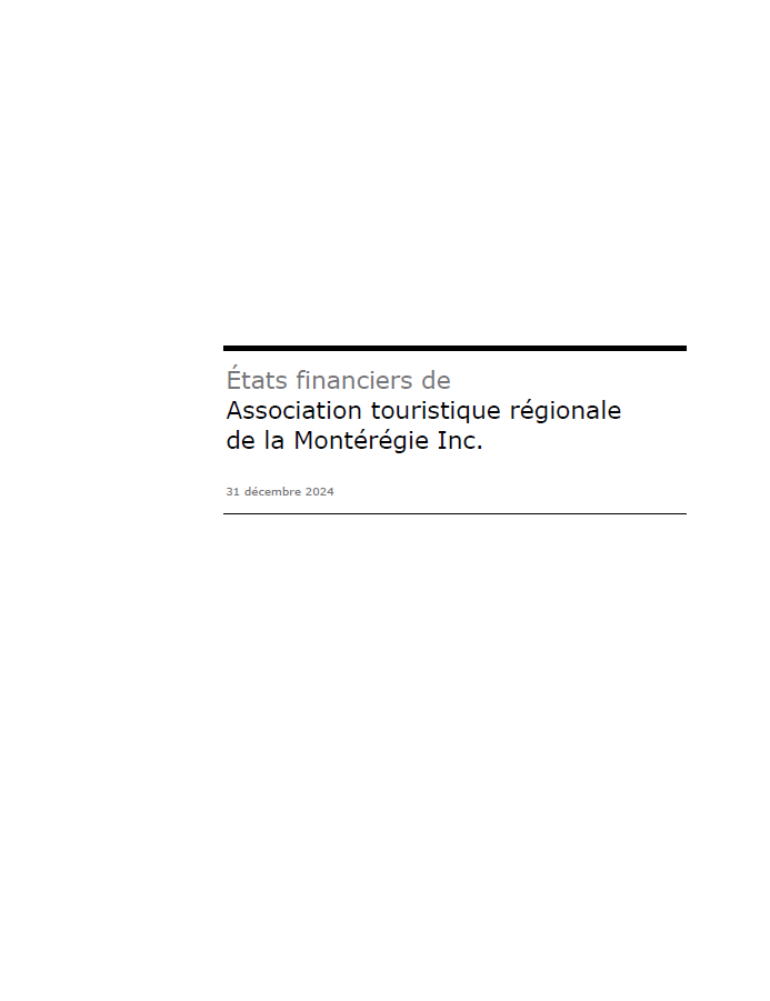 Document etat financier 2024