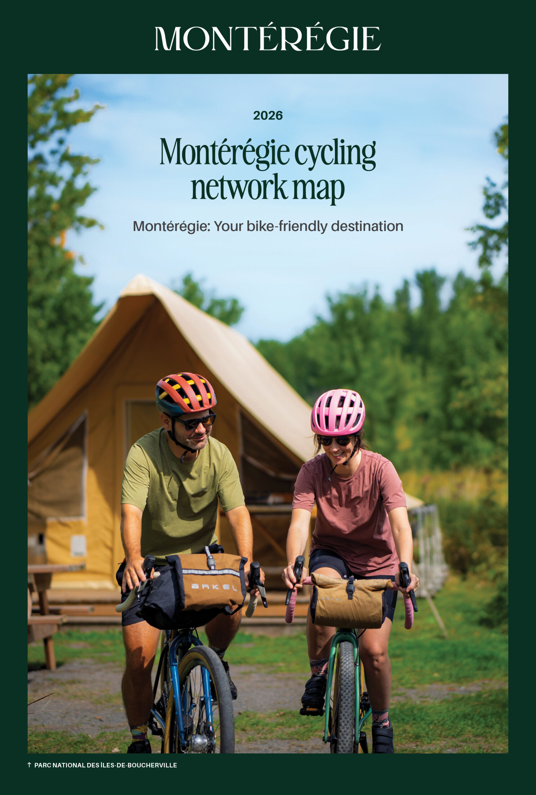 Montérégie cycling network map 