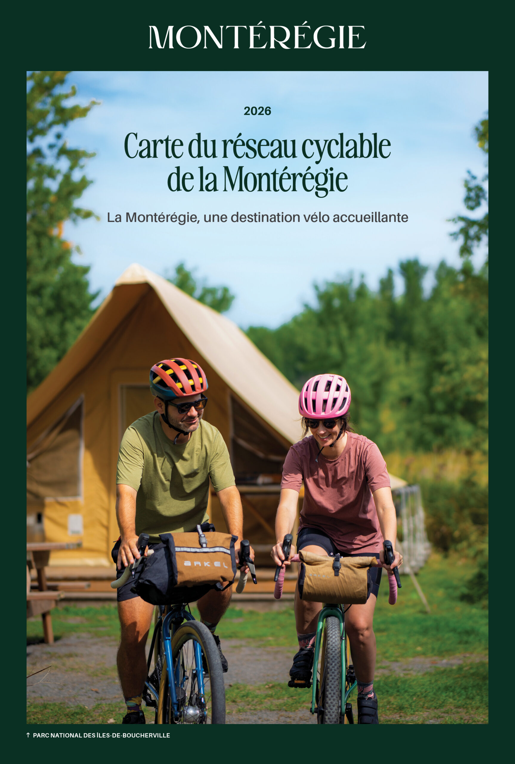 Carte du réseau cyclable de la Montérégie